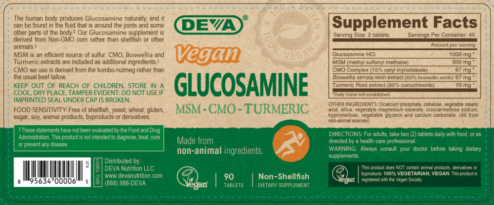 Product image for Vegan Glucosamine/SM/CMO.
