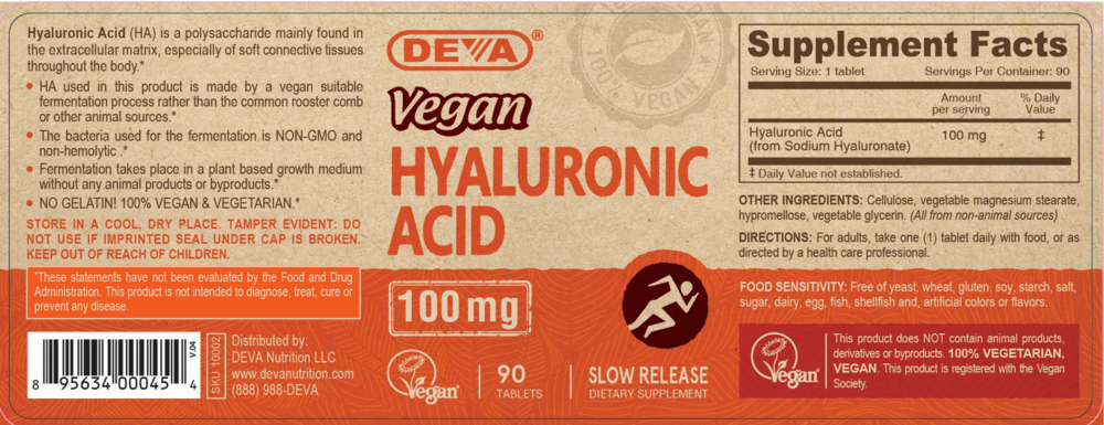 Product image for Vegan Hyaluronic Acid 100 mg.