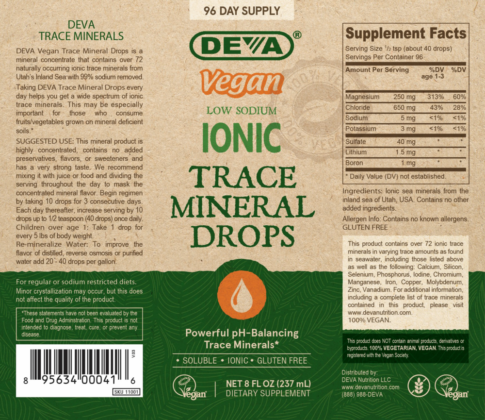 Product image for Vegan Ionic Trace Mineral Drops.