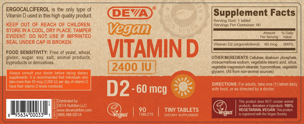 Product image for Vegan Vitamin D2.