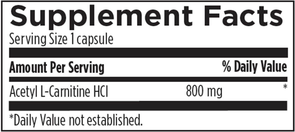 Product image for Acetyl L-Carnitine 800mg.