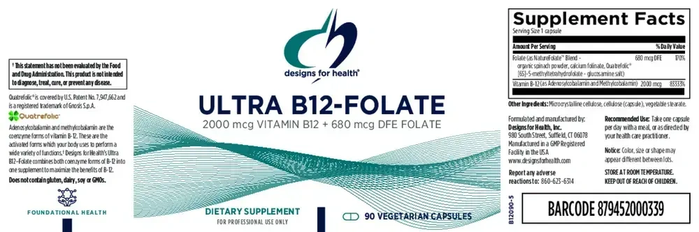 Product image for Ultra B12-Folate.