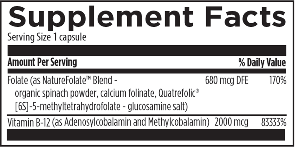 Product image for Ultra B12-Folate.