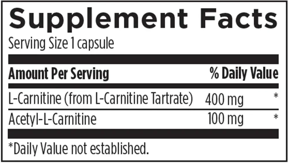 Product image for Carnitine Synergy.