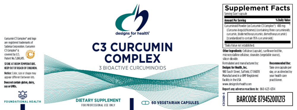 Product image for C3 Curcumin Complex.