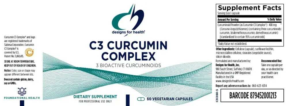 Product image for C3 Curcumin Complex.