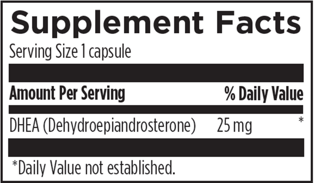 Product image for DHEA 25mg.