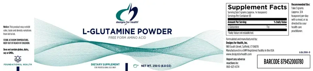 Product image for L-Glutamine Powder.