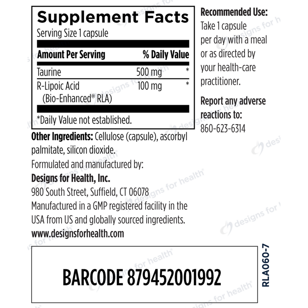 Product image for Stabilized R-Lipoic Acid Supreme.