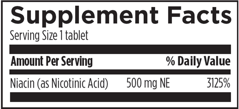 Product image for Niacin CRT 500mg.