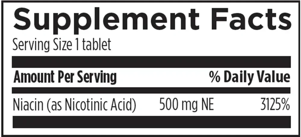 Product image for Niacin CRT 500mg.
