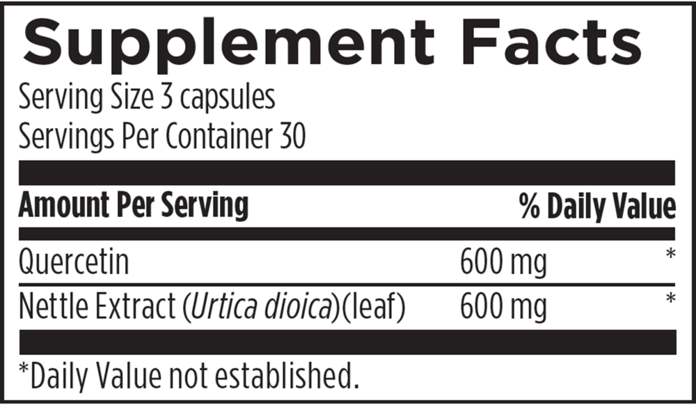 Product image for Quercetin + Nettles.
