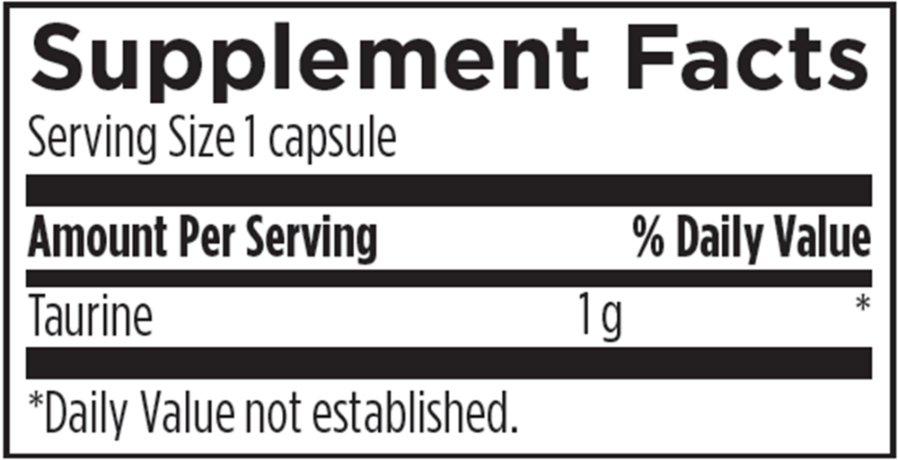 Product image for Taurine 1000mg.