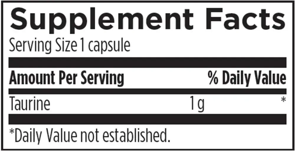 Product image for Taurine 1000mg.