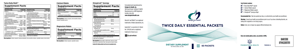 Product image for Twice Daily Essential Packets.