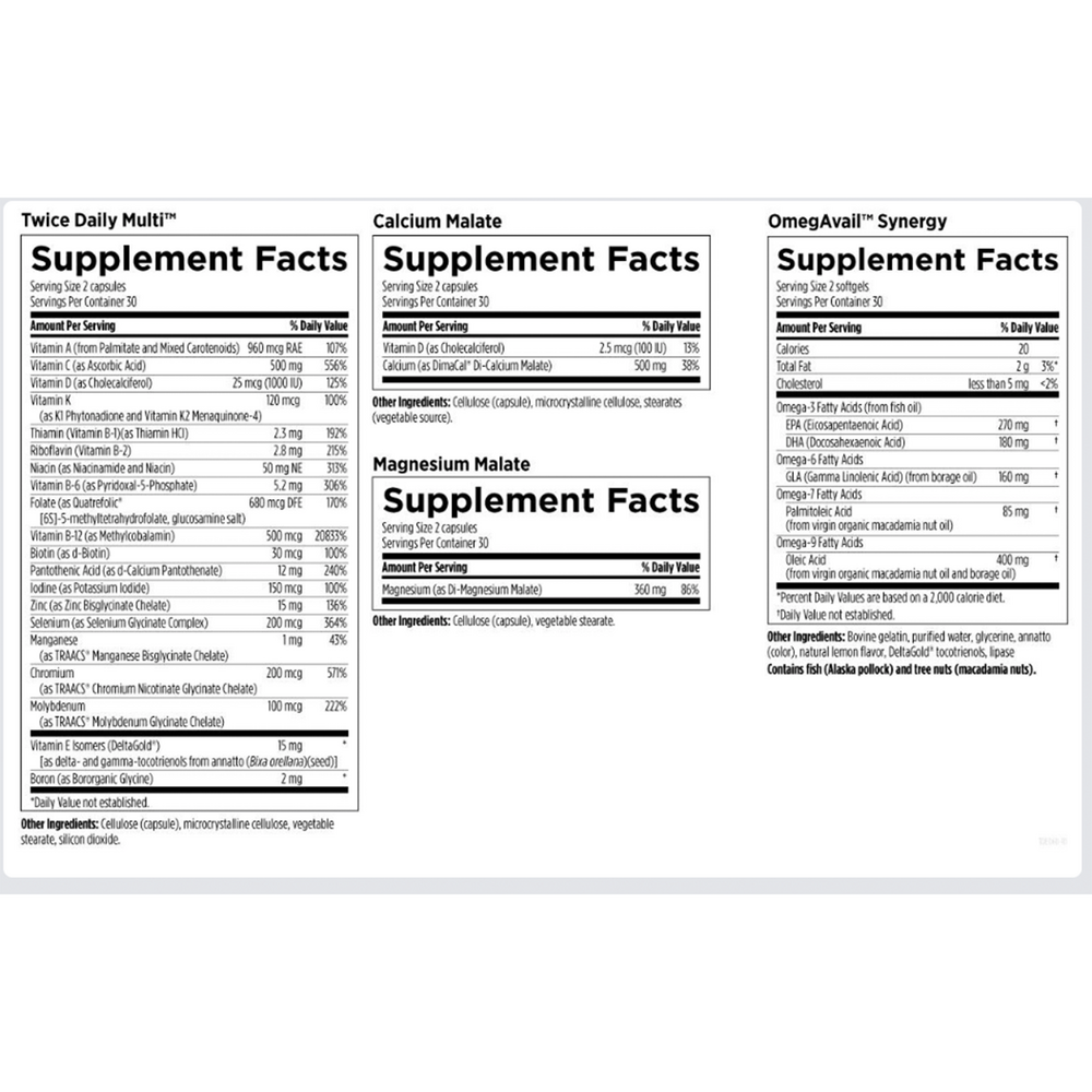 Product image for Twice Daily Essential Packets.