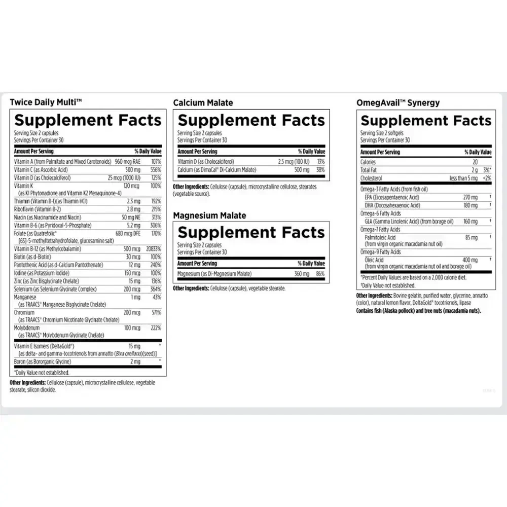 Product image for Twice Daily Essential Packets.