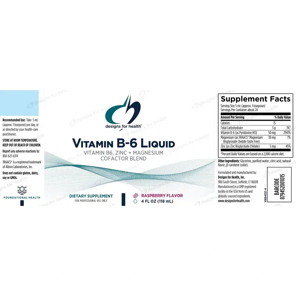 Product image for Vitamin B-6 Liquid.