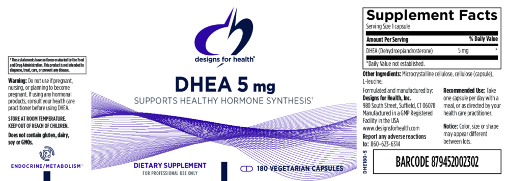 Product image for DHEA 5mg.