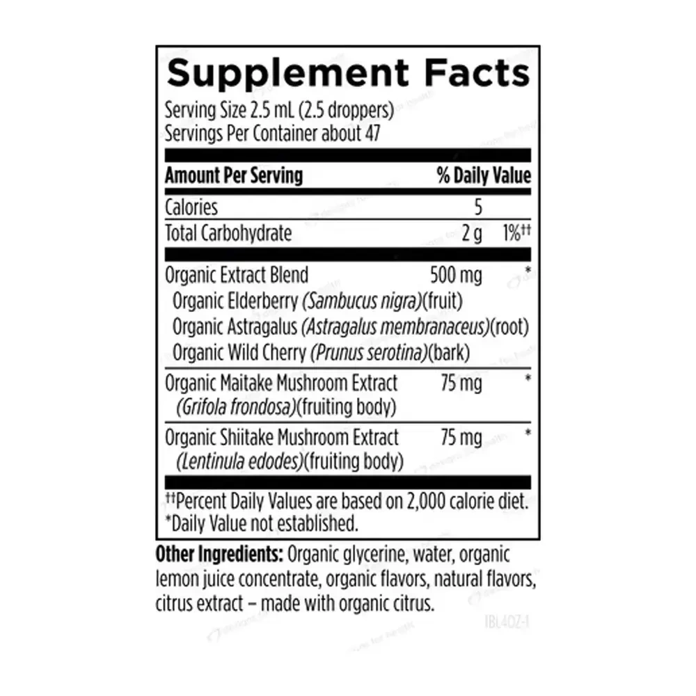 Product image for Organic ImmunoBerry Liquid.
