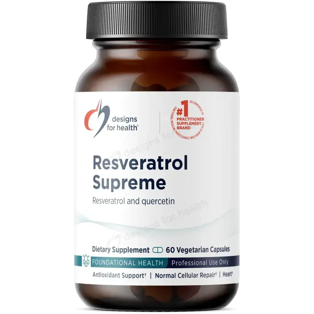 Front bottle — Resveratrol Supreme by Designs for Health