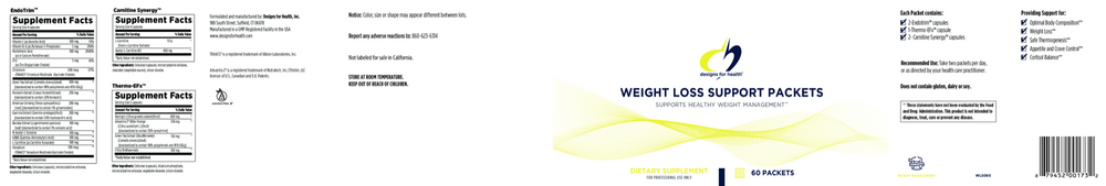 Product image for Weight Loss Support Packets.