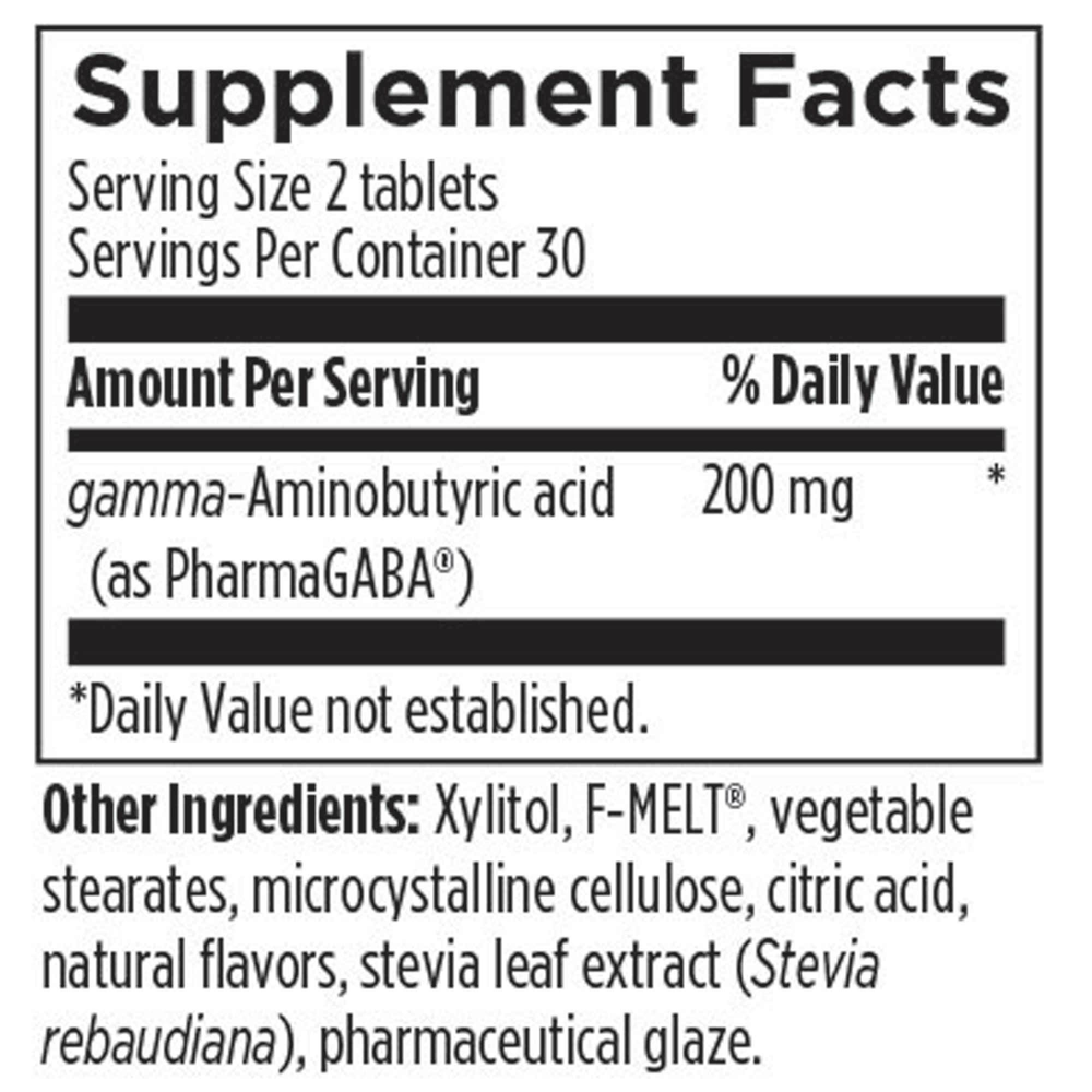 Product image for PharmaGABA Chewables.