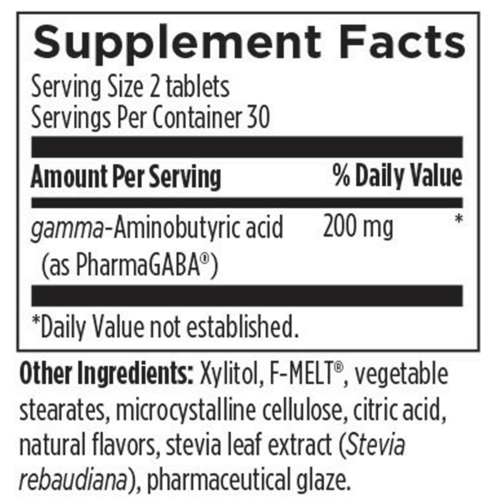 Product image for PharmaGABA Chewables.