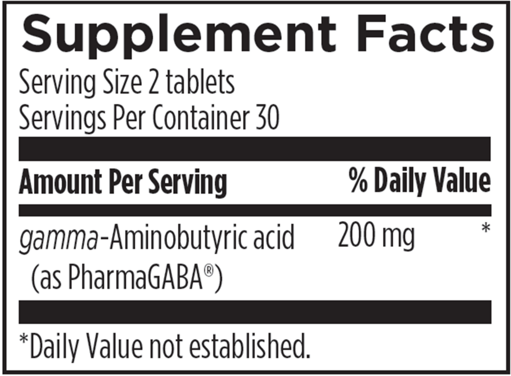 Product image for PharmaGABA Chewables.