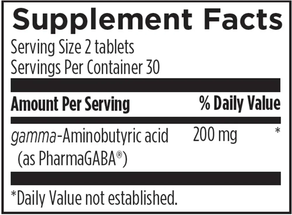 Product image for PharmaGABA Chewables.