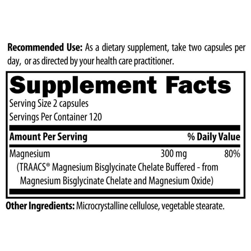Product image for Magnesium Glycinate Complex (formerly Magnesium Buffered Chelate).
