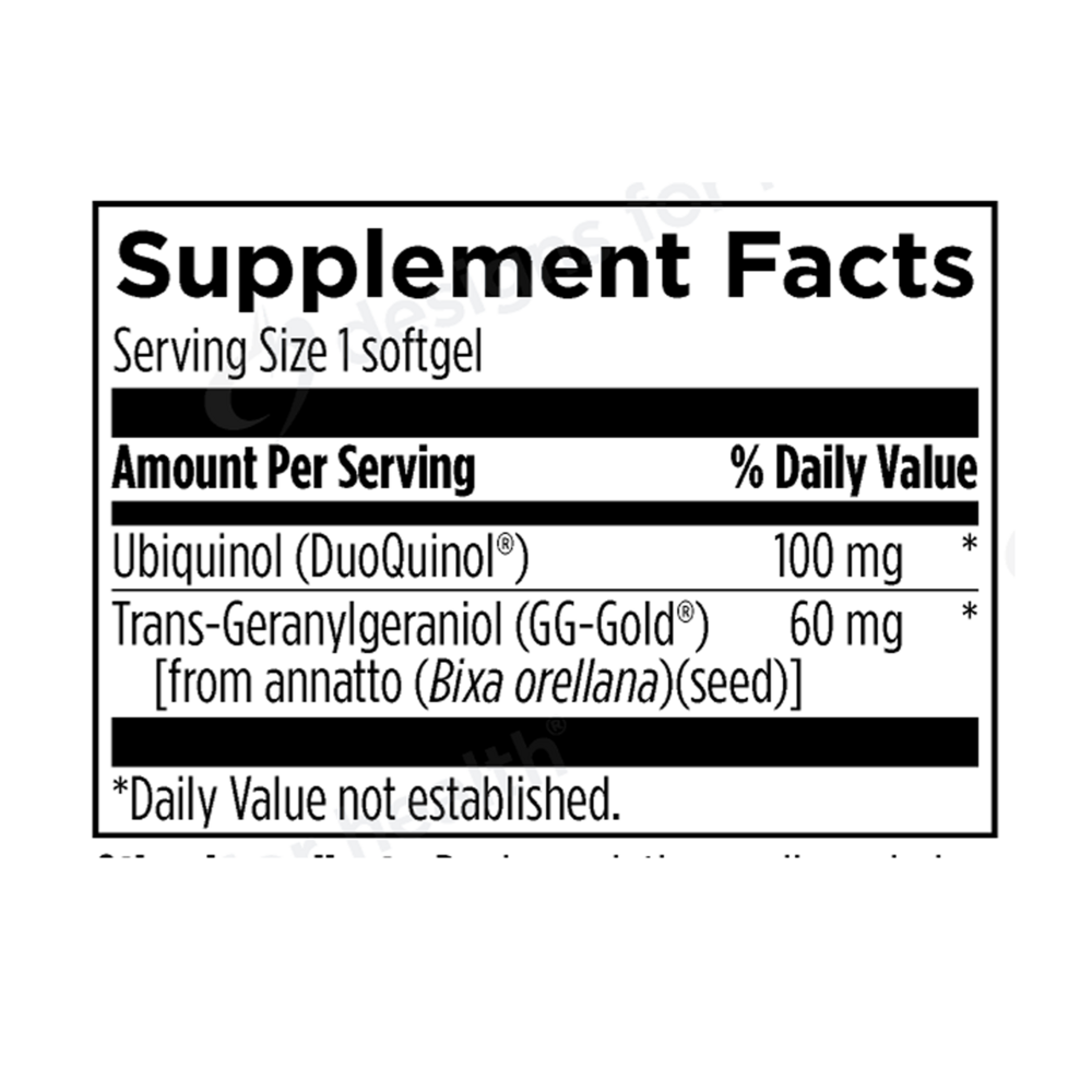 Product image for CoQnol (Ubiquinol) 100mg.