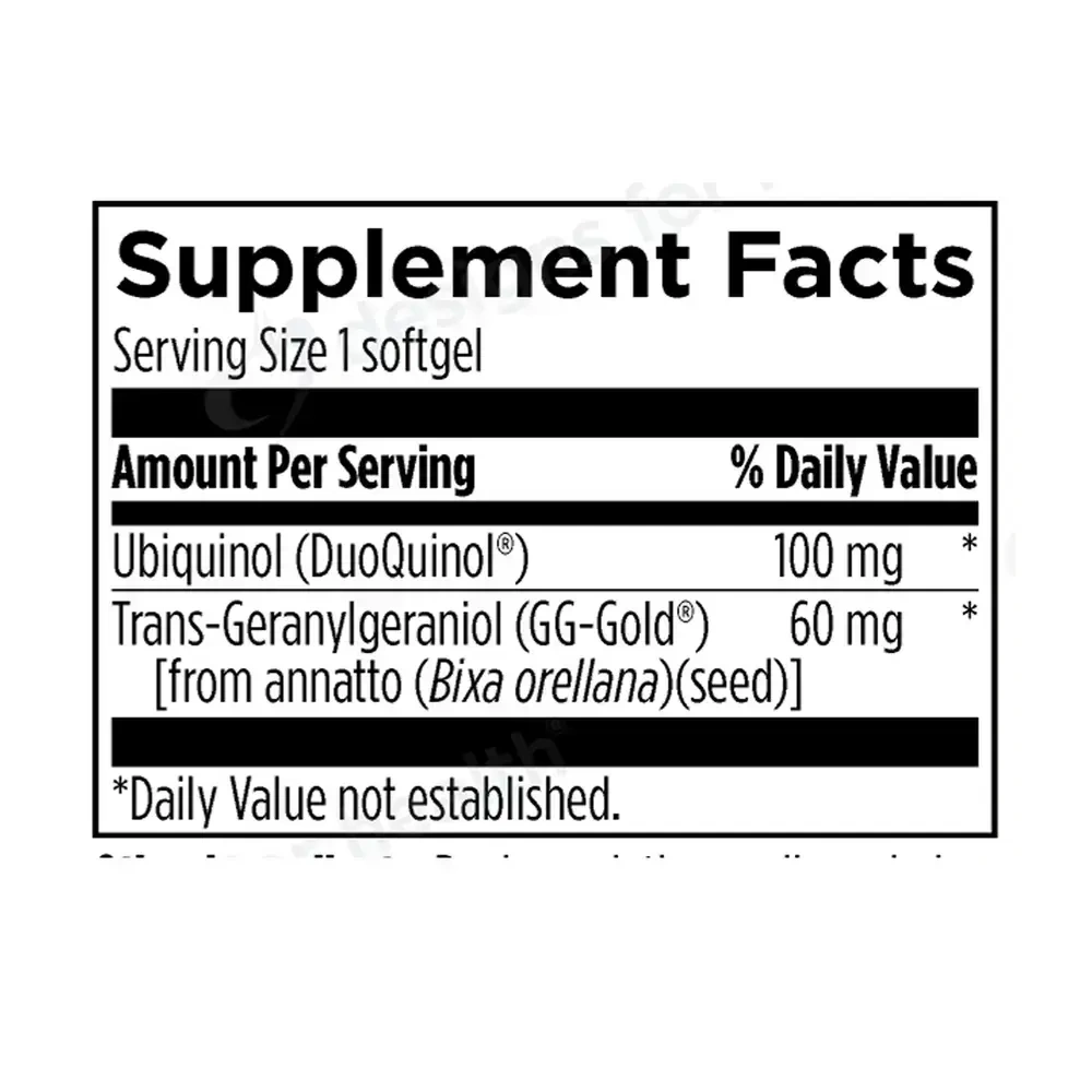 Product image for CoQnol CoQ10 (Ubiquinol) 100mg.