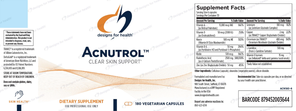 Product image for Acnutrol Capsules.
