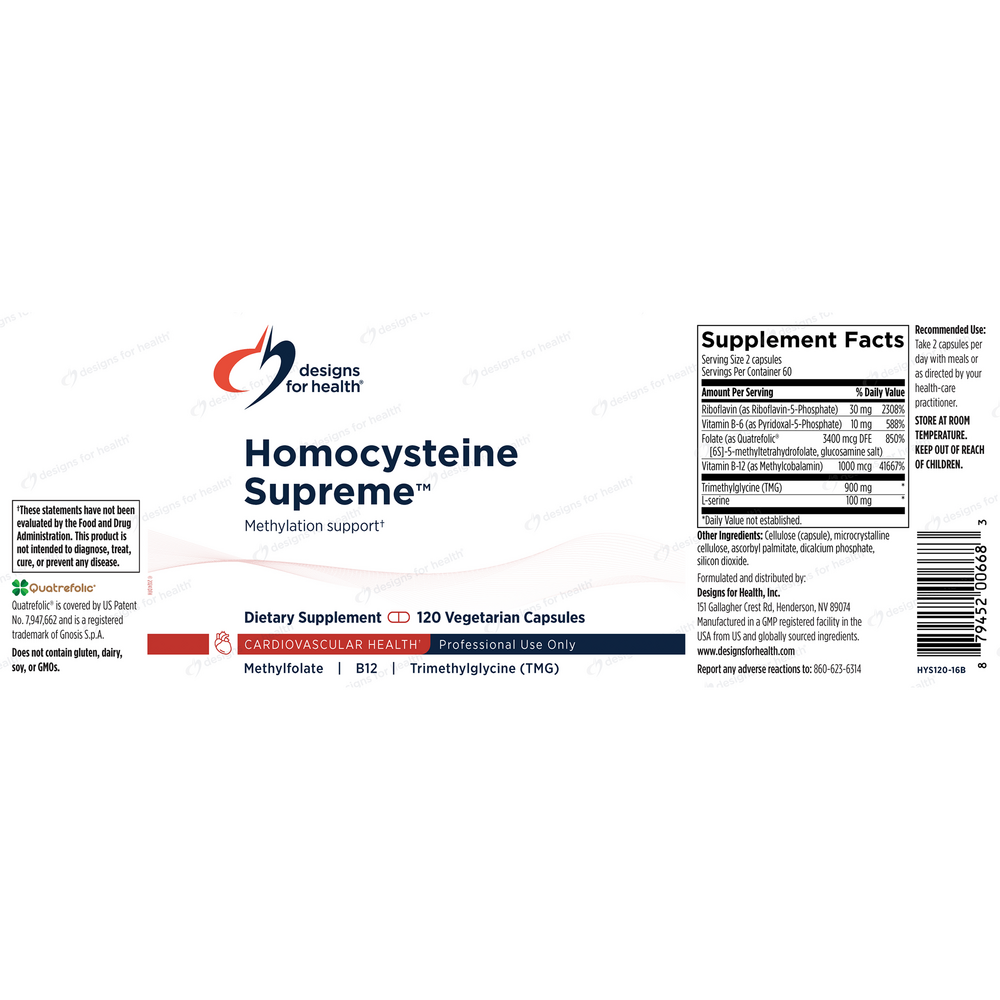 Product image for Homocysteine Supreme.