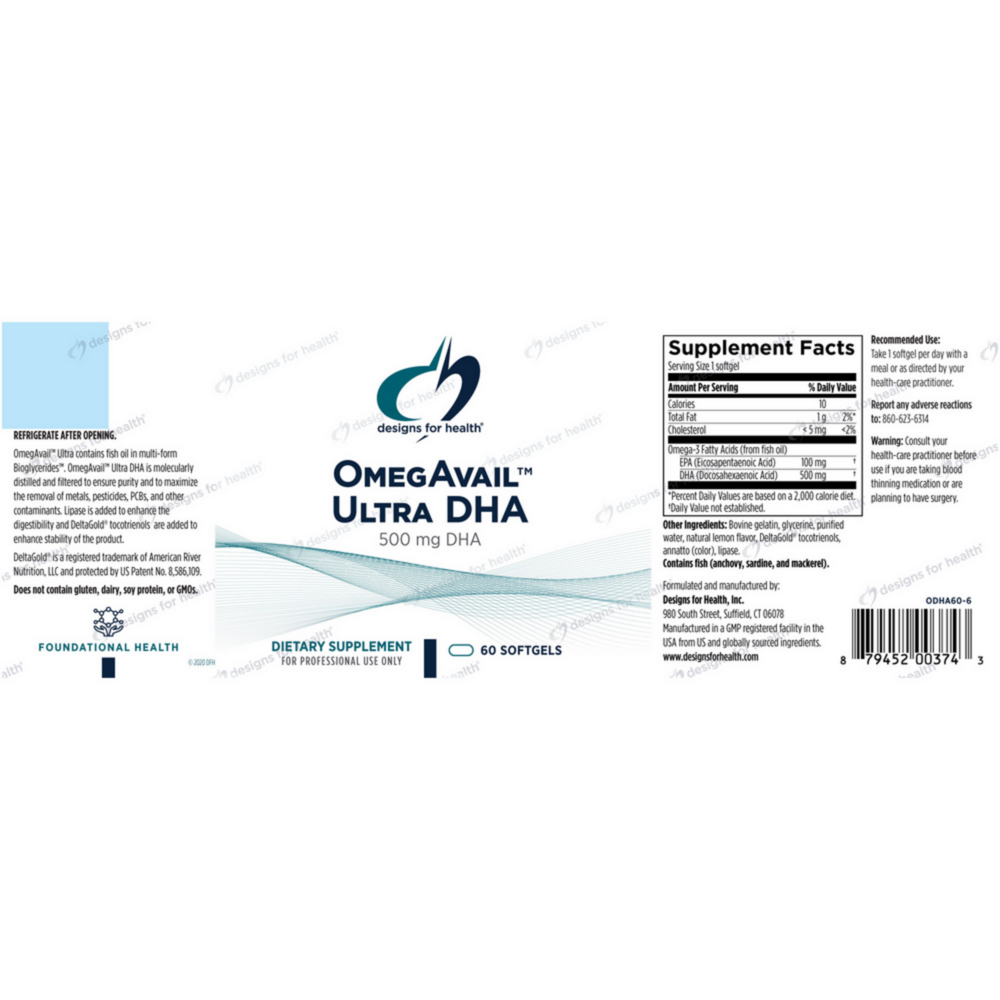 Product image for OmegAvail Ultra DHA.