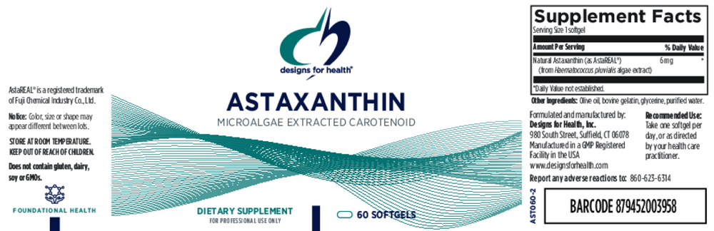 Product image for Astaxanthin 6mg.