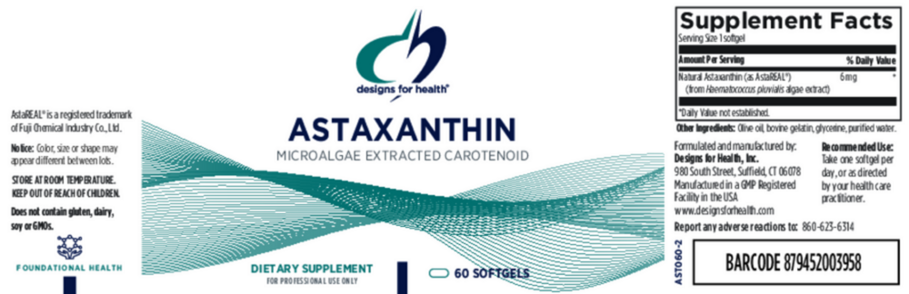 Product image for Astaxanthin 6mg.