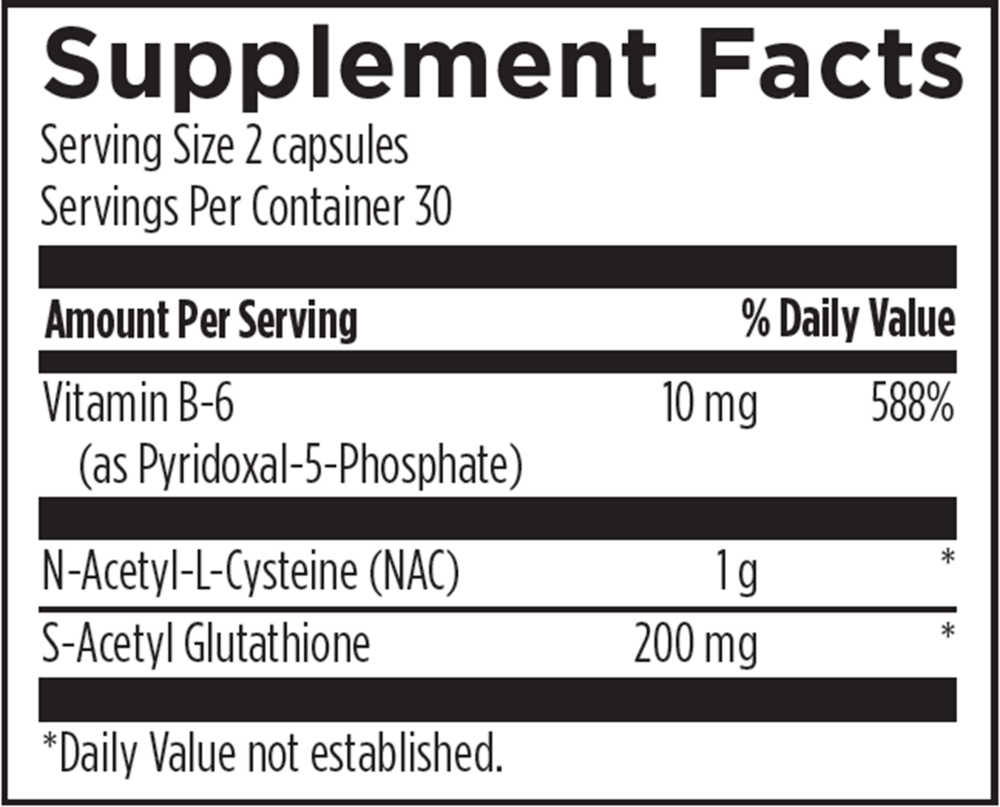 Product image for S-Acetyl Glutathione Synergy.