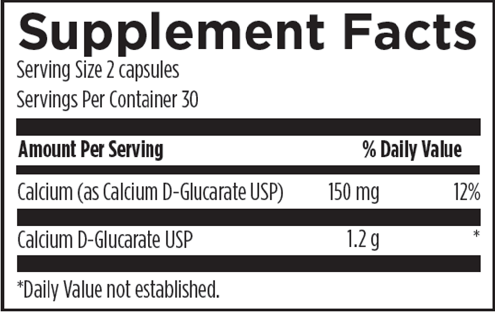 Product image for Calcium D-Glucarate.