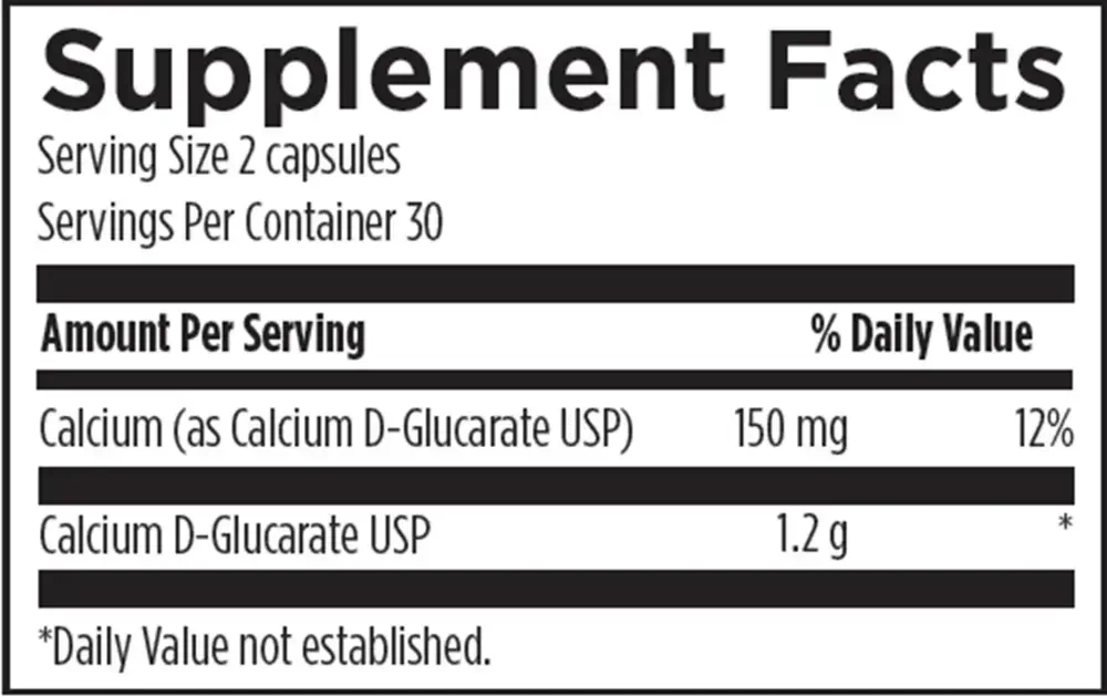 Product image for Calcium D-Glucarate.