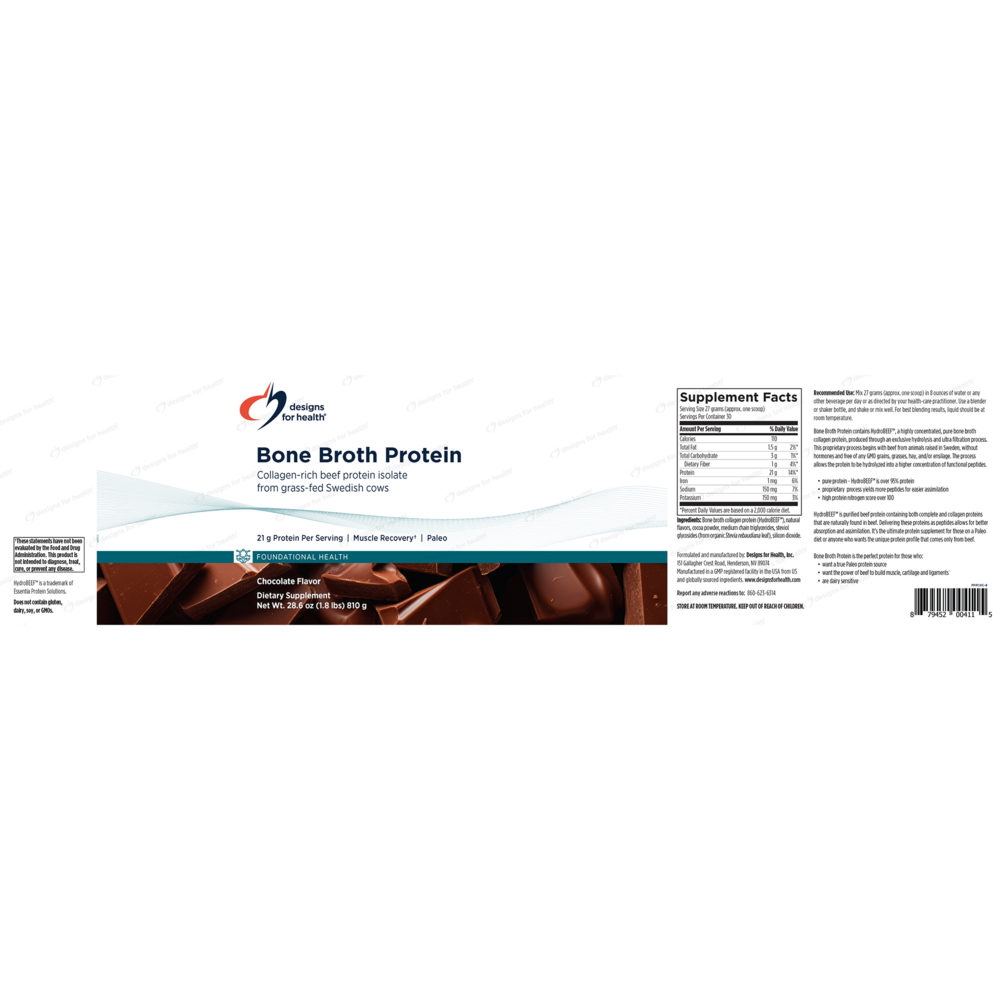 Product image for Bone Broth Protein Chocolate.