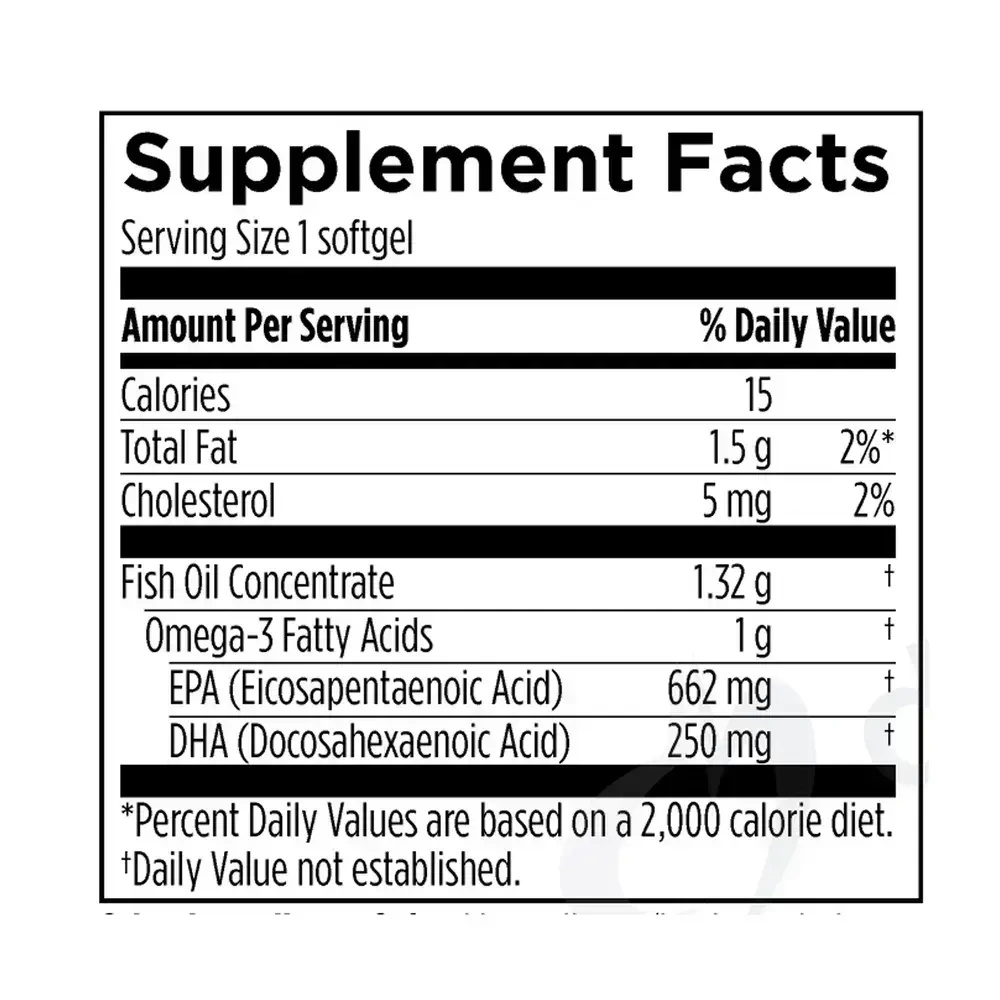 Product image for OmegAvail TG1000 Fish Oil.