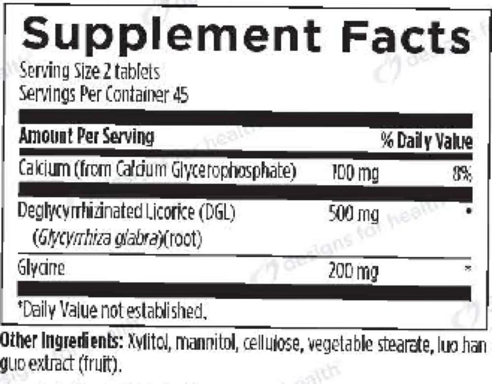 Product image for DGL Synergy Chewable.