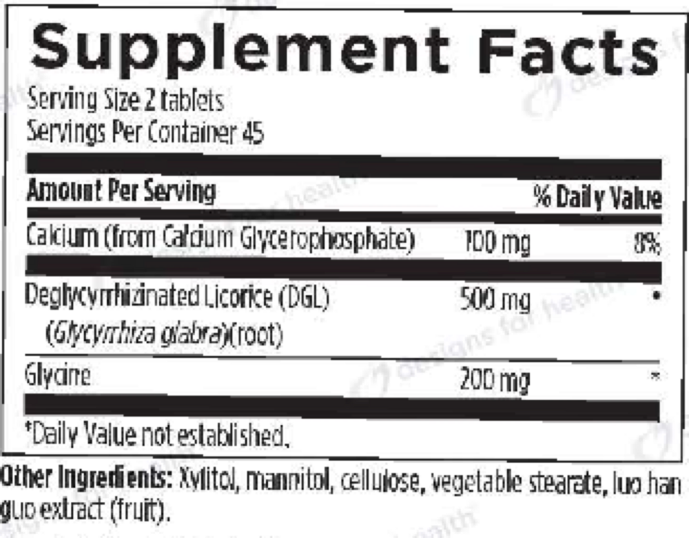 Product image for DGL Synergy Chewable.