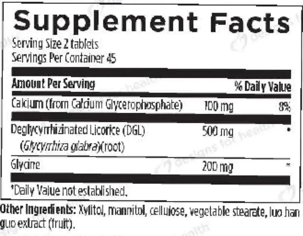 Product image for DGL Synergy Chewable.