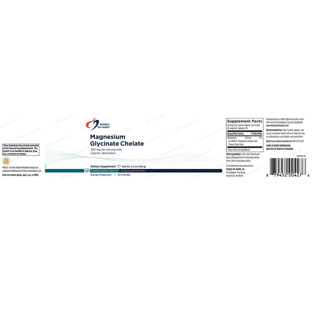 Product image for Magnesium Glycinate Chelate.