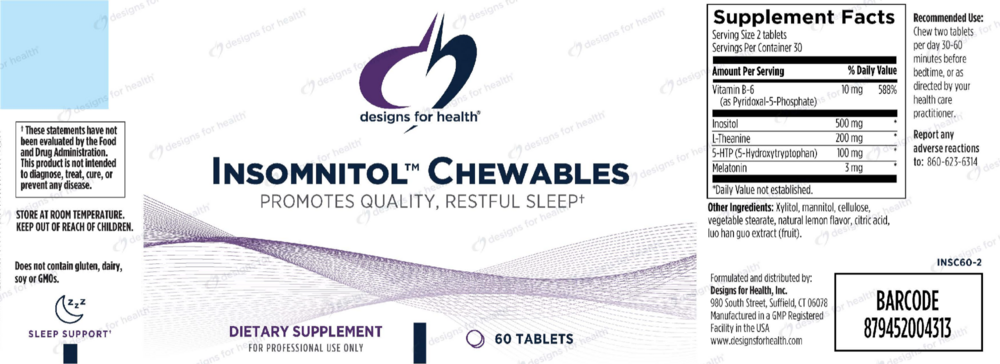 Product image for Insomnitol Chewables.