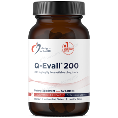 Product image for Q-Evail 200mg (60 Softgels). Discontinued.