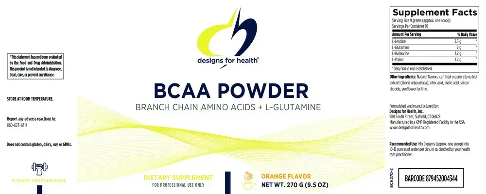 Product image for BCAA Powder with L-Glutamine.